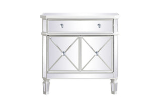 32 inch mirrored cabinet in antique white