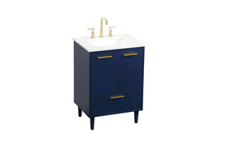 24 inch bathroom vanity in Blue