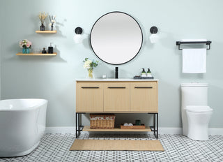 48 inch Single bathroom vanity in maple