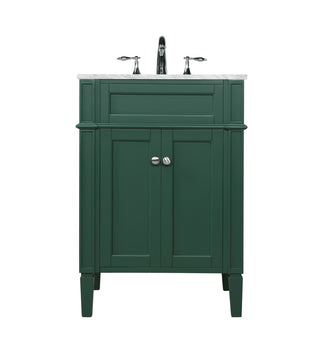 24 inch Single bathroom vanity in green