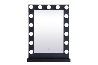 Brenda 24 inch by 32 inch plug in LED 5000K mirror in black