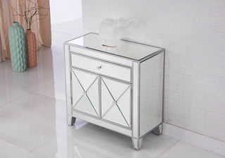 1 Drawer 2 Doors Cabinet 28 in. x 13-1/4 in. x 28-1/4 in. in silver paint