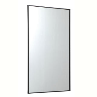 Metal frame rectangle mirror 30 inch in Black