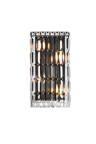 Maxime 8 inch black wall sconce