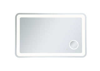 Lux 30in x 48in Hardwired LED mirror with magnifier and color changing temperature 3000K/4200K/6000K