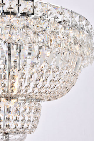 Tranquil 12 light Chrome Pendant Clear Royal Cut Crystal