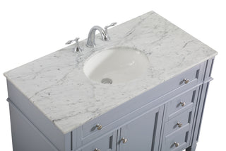 42 inch Single bathroom vanity in grey