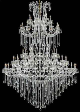 Maria Theresa 85 light Chrome Chandelier Clear Royal Cut Crystal