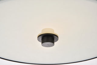 Hadrian 2 light 12 inch flat black flush mount