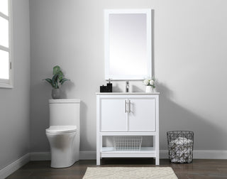 30 Inch SIngle Bathroom Vanity In White