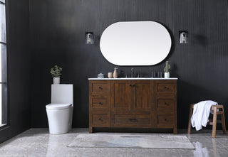 54 Inch SIngle Bathroom Vanity In Expresso