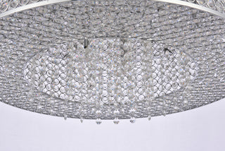 Amelie 10 light Chrome Pendant Clear Royal Cut Crystal