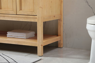 60 inch double bathroom vanity in natural wood