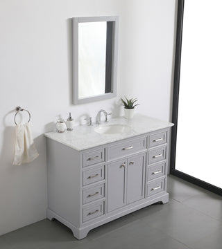 48 In. Single Bathroom Vanity Set In Light Grey