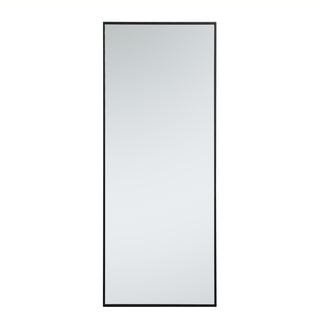 Metal frame rectangle mirror 24 inch in Black