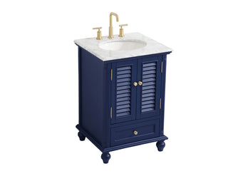 24 inch Single bathroom vanity in blue