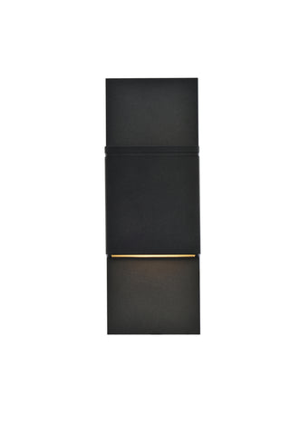 Raine Integrated LED wall sconce  in black