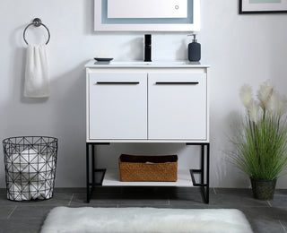 30 inch  Single Bathroom Vanity in White