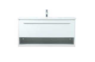 40 inch Single bathroom vanity in white