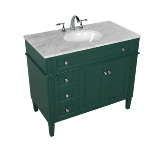 40 inch Single bathroom vanity in green