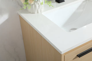 24 inch Single bathroom vanity in maple