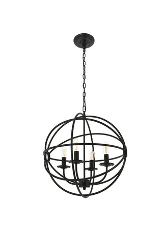 Octavia 4 light dark brown Pendant