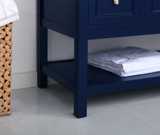 48 inch Single bathroom vanity in Blue