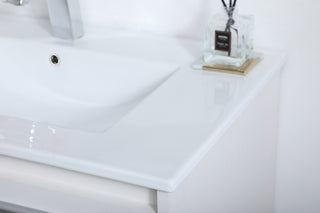 30 inch  Single Bathroom Floating Vanity in White