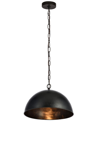 Merce Collection Pendant D15 H10 Lt:1 Vintage Black Finish