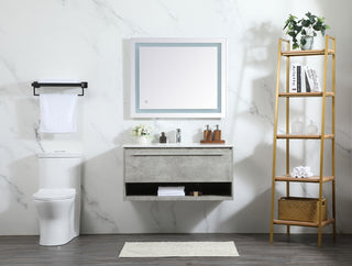 40 inch Single bathroom vanity in concrete grey