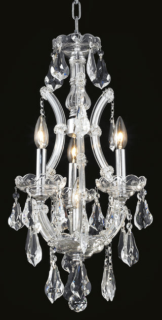 Maria Theresa 4 light Chrome Chandelier Clear Royal Cut Crystal