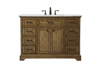 48 inch Single bathroom vanity in driftwood