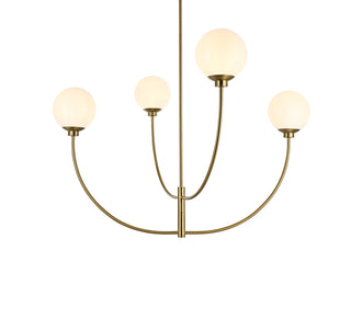 Nyomi 42 inch chandelier in Satin Gold