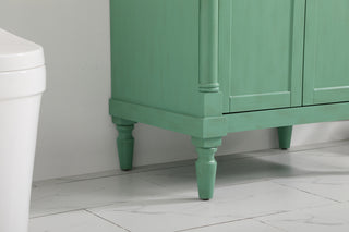 30 inch Single bathroom vanity in vintage mint