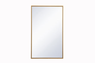 Metal mirror medicine cabinet 17 inch x 28 inch in Brass