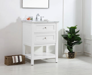 42 in. Single bathroom vanity set in White