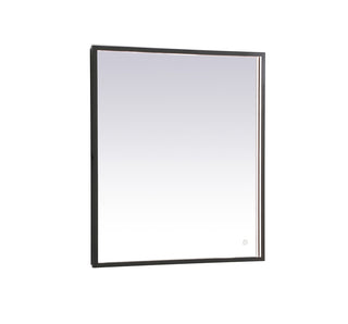 Pier 27x30 inch LED mirror with adjustable color temperature 3000K/4200K/6400K in black