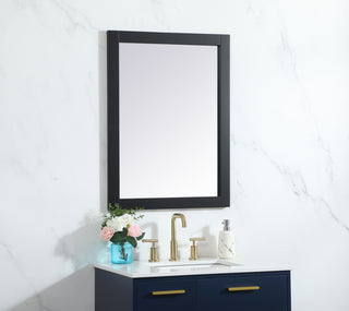 Aqua vanity mirror 24x32 inch in black