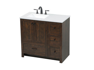 36 inch Single bathroom vanity in expresso