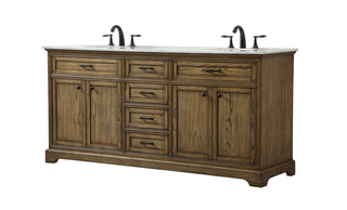 72 inch double bathroom vanity in driftwood