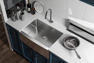 Stainless Steel farmhouse kitchen sink L30'' x W21'' x H10"