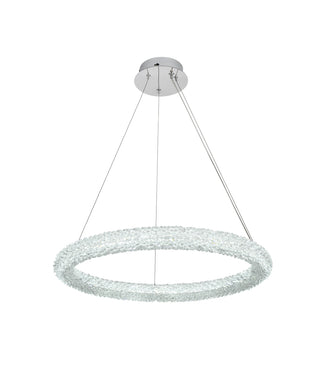 Bowen 26 inch Adjustable LED Chandelier in Chrome