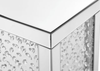 12 inch Crystal End table in Clear Mirror Finish
