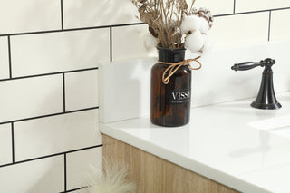 32 inch Single bathroom vanity in mango wood with backsplash