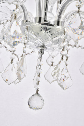 Verona 6 light Chrome Chandelier Clear Royal Cut Crystal