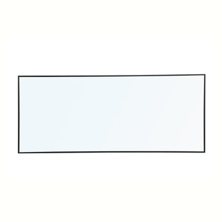 Metal frame Rectangle Mirror 30 inch Black