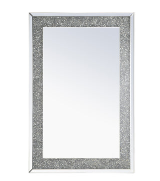 31.5 Inch Rectangle Crystal Mirror In Clear Finish