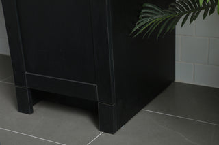 60 Inch ADA Compliant Bathroom Vanity In Black