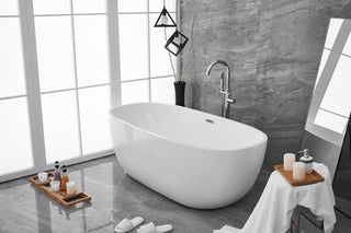 70 inch soaking roll top bathtub in glossy white