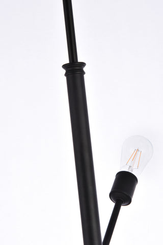 Axel 10 lights black pendant with hanging rod